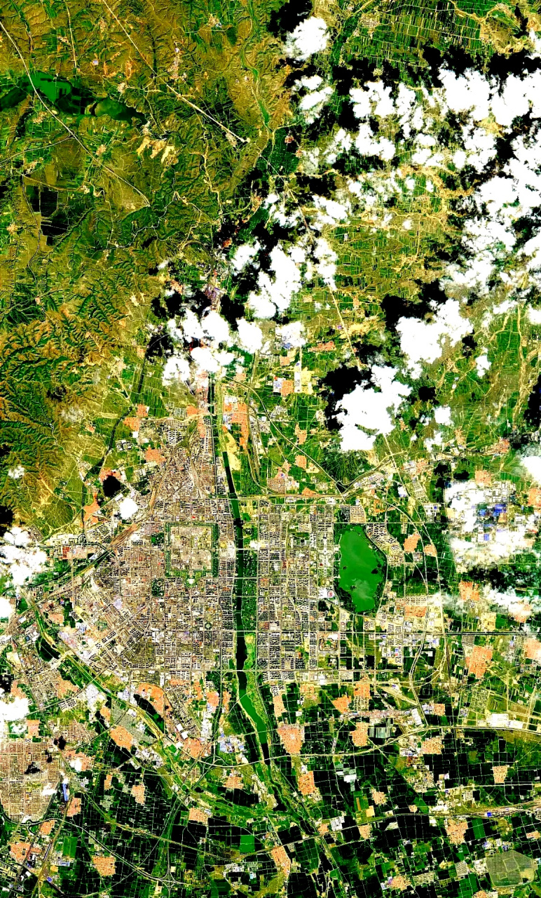 山西省大同市最近卫星图(8.