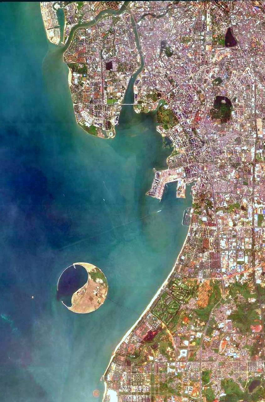 海南省海口市最新卫星图(6.