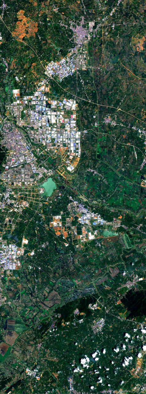 安徽省滁州市最新卫星图(7.