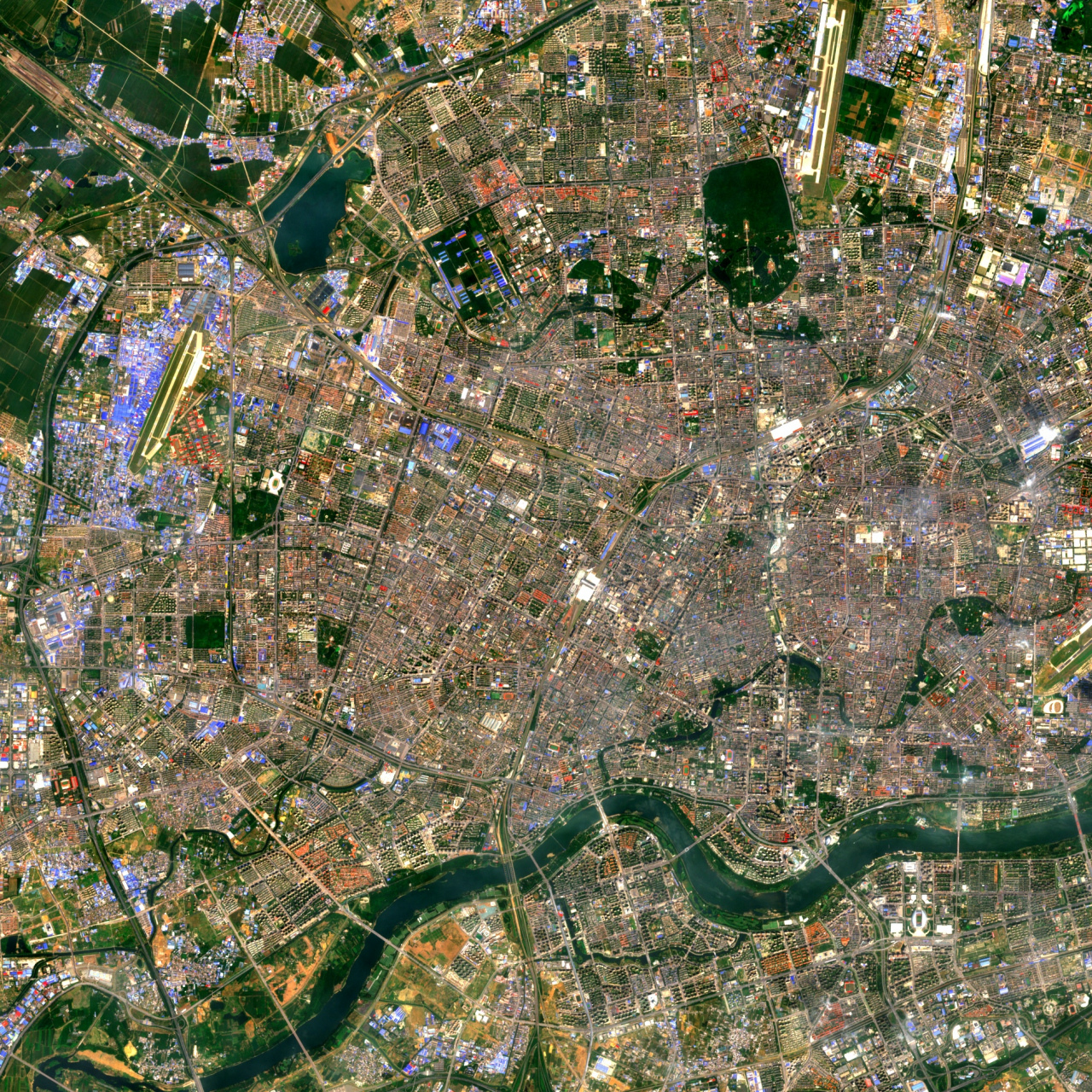 22) 2023年6月22日卫星影像图片,辽宁省会沈阳市