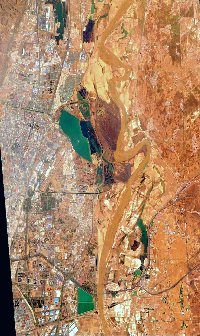 包头市卫星地图高清版图片