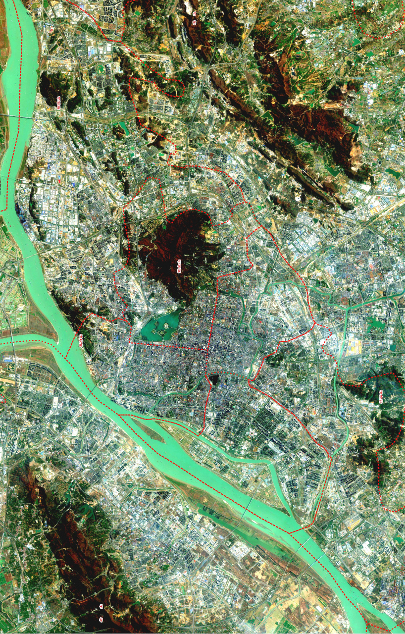 江苏省南京市最新高清卫星图(4.