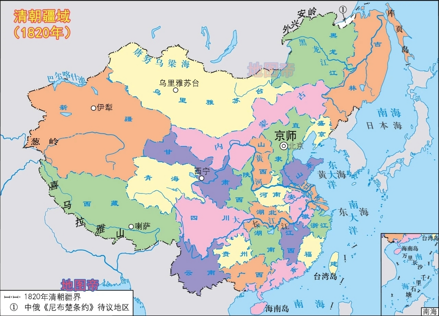 清朝全盛疆域图(1820)