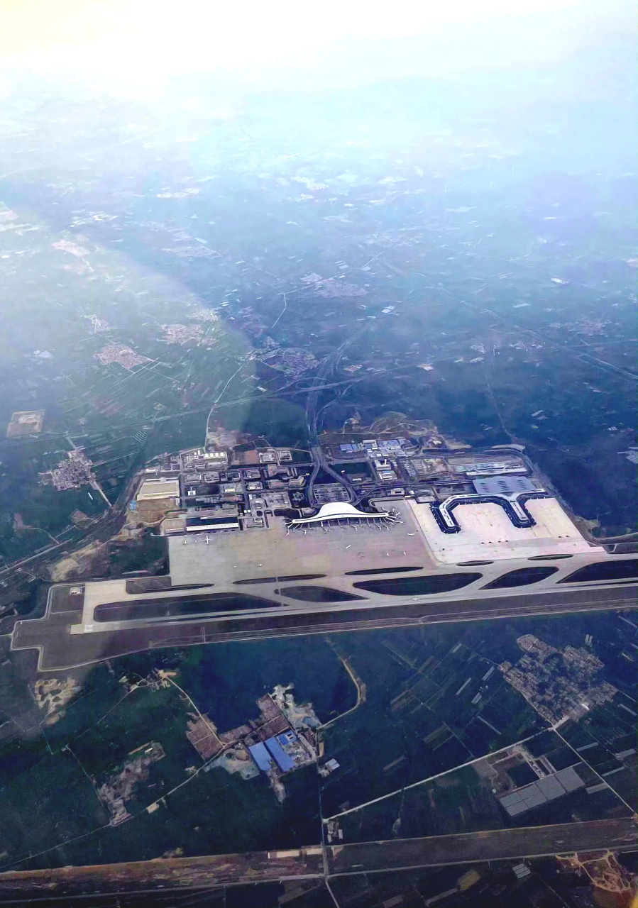 山东省烟台机场最近航拍图(9.