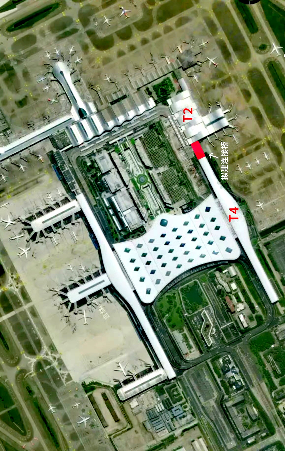 杭州萧山机场最近航拍图