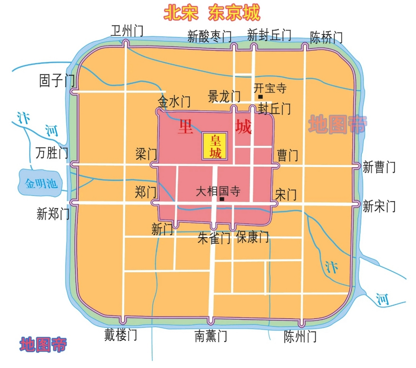 日本皇宫地图图片