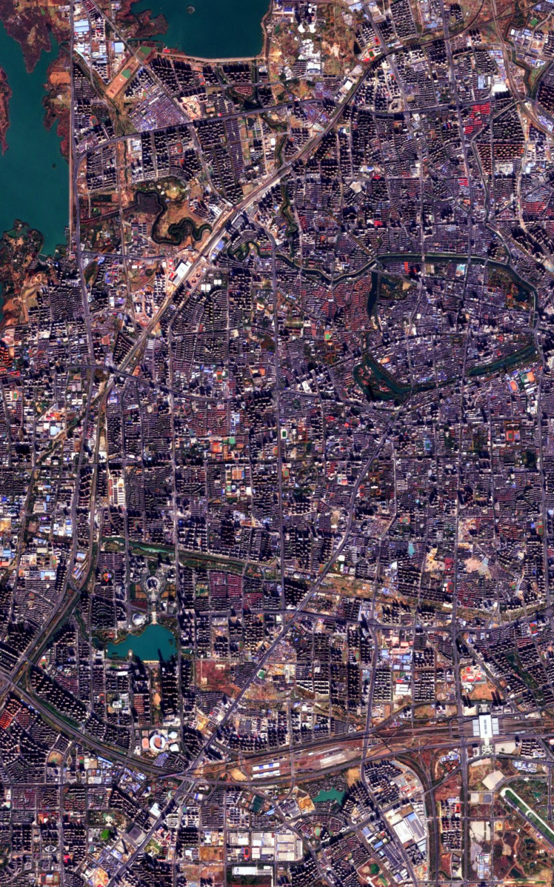 安徽合肥市最近卫星图(12.