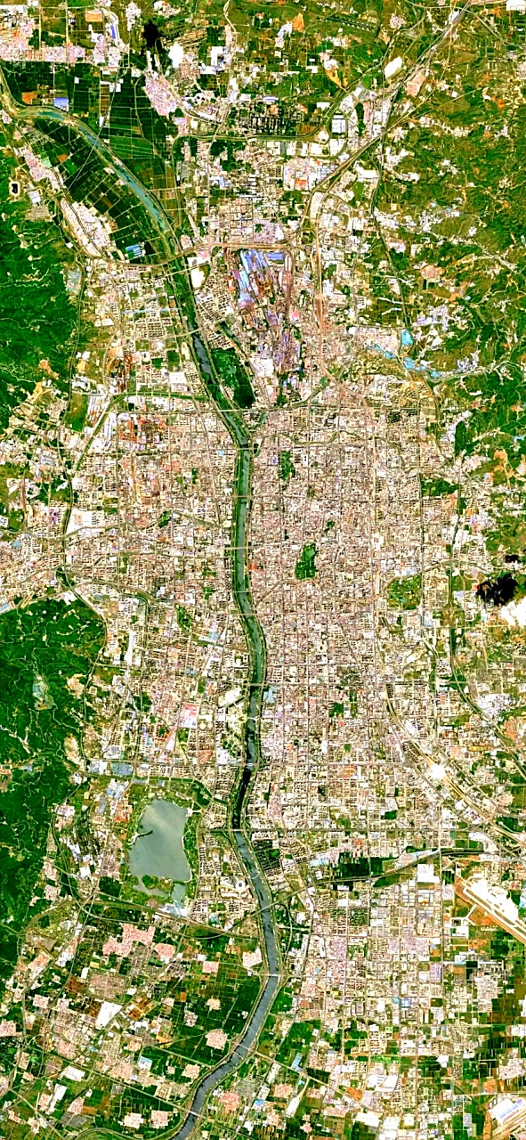 山西省太原市最近卫星图(7.