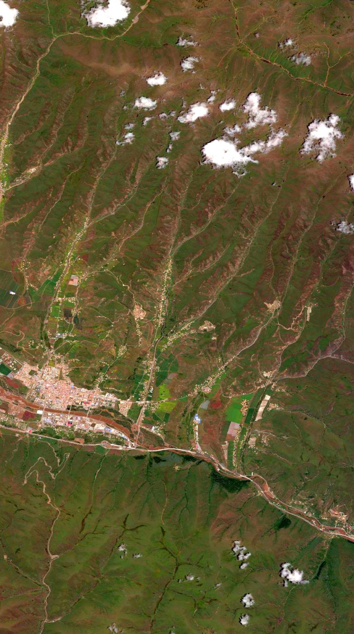 四川省阿坝州最近卫星图(7.