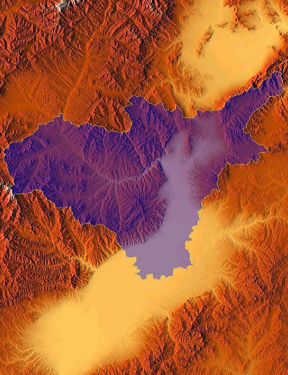 山西省太原市地势地貌图