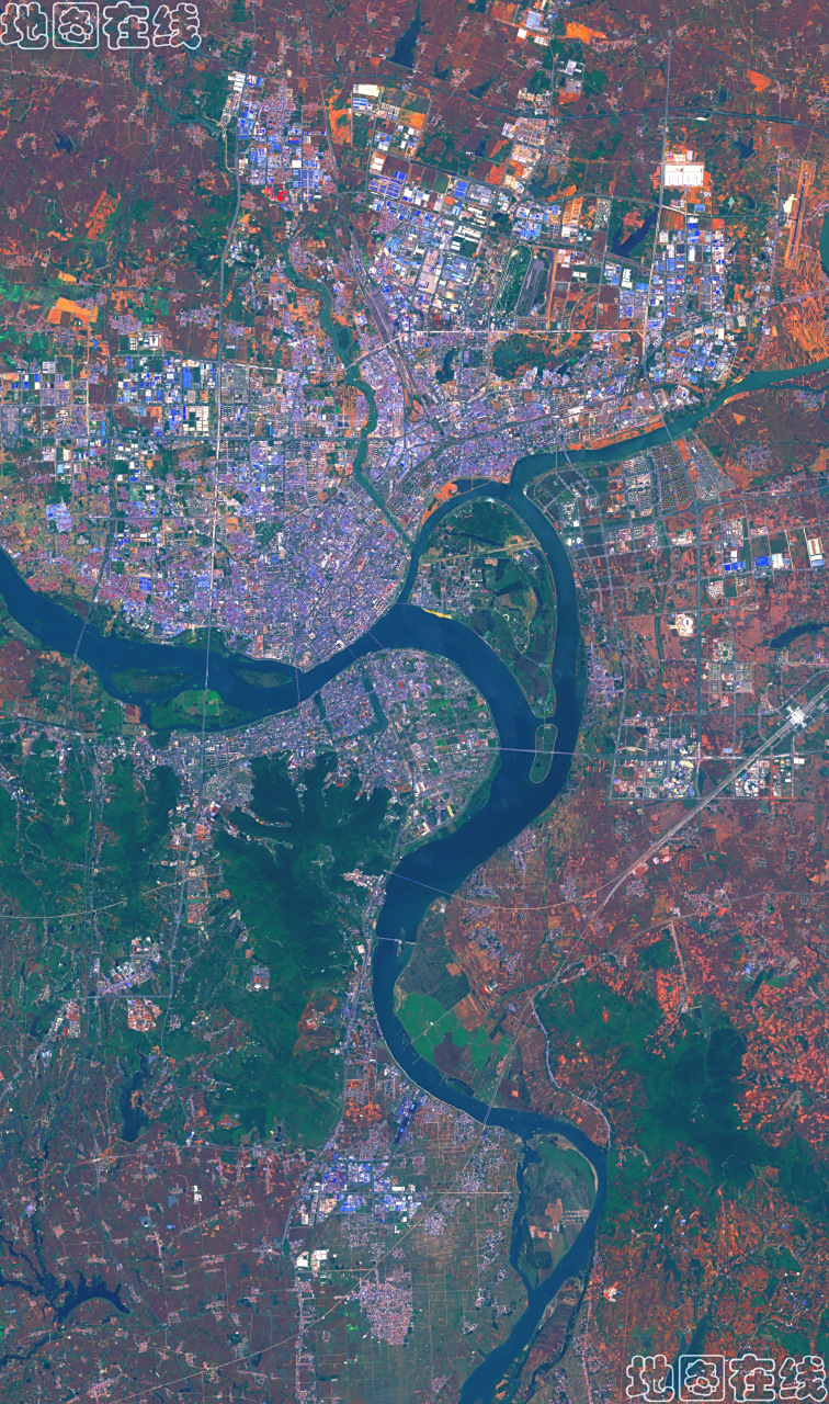 湖北省襄阳市最新卫星图(5.