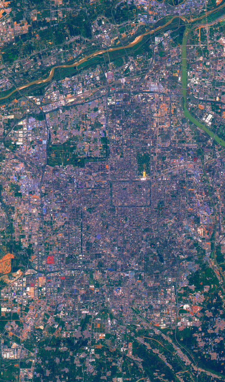 陕西省西安市最新卫星图(5.