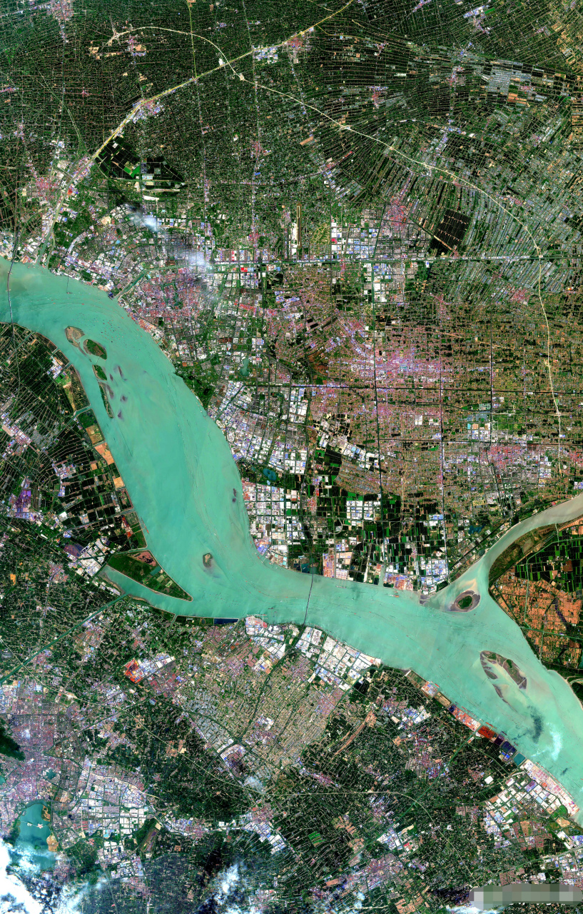 江苏省南通市最新高清卫星图片(4.