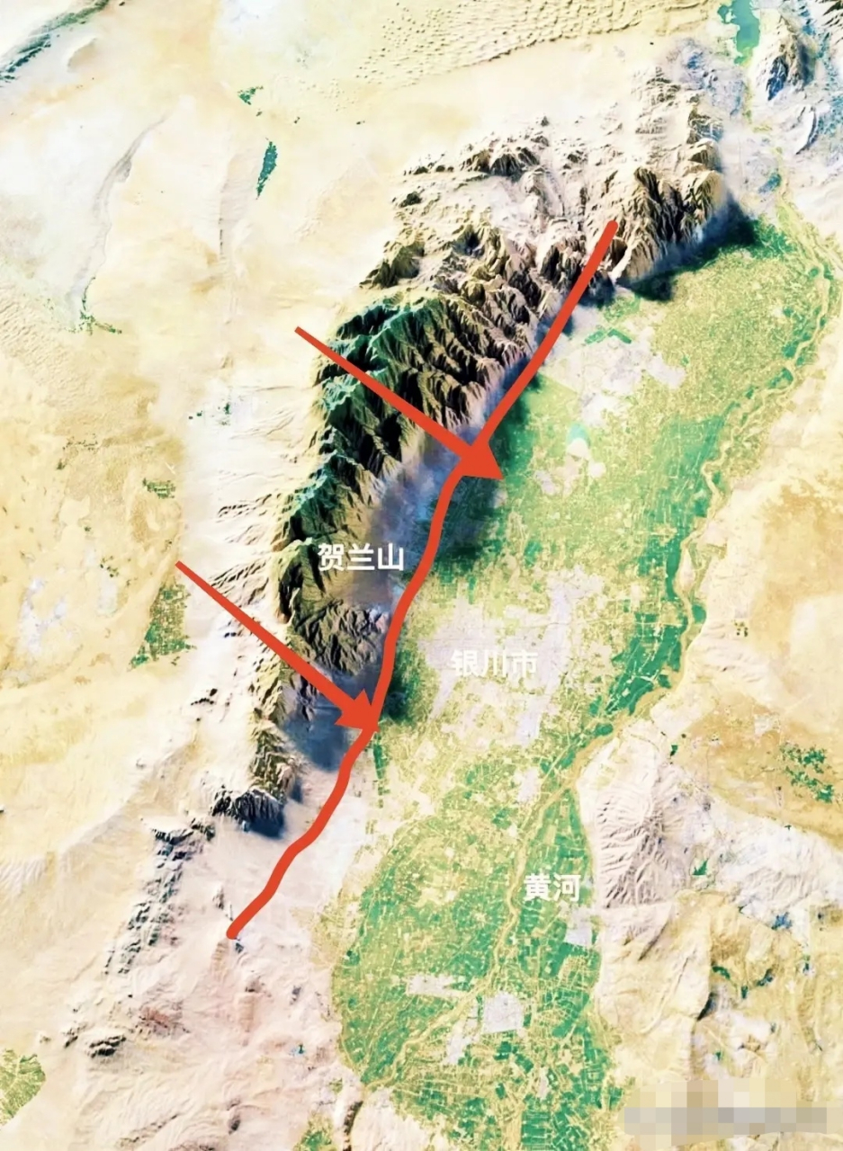 贺兰山之作用 -阻挡风沙沙漠,开发成1.