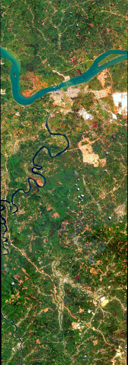 广西梧州藤县最近卫星图片(4.