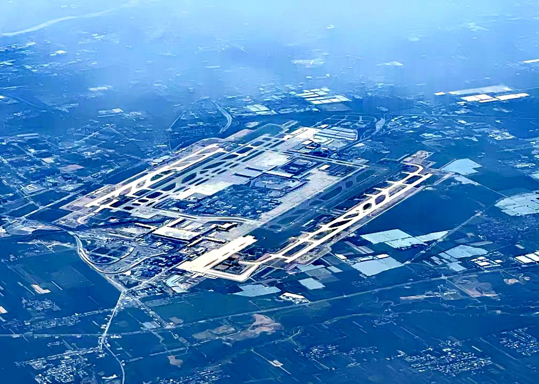 陕西省西安咸阳机场航拍图(8.