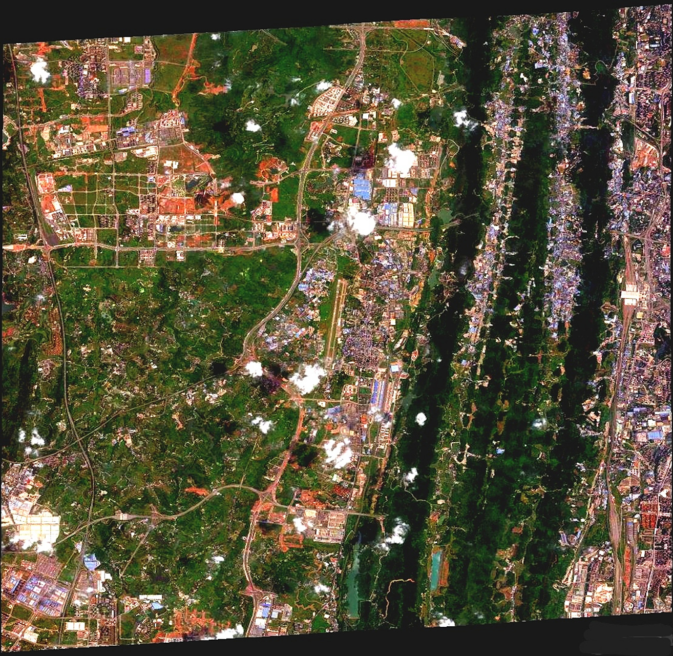 重庆直辖市最近卫星图(8.