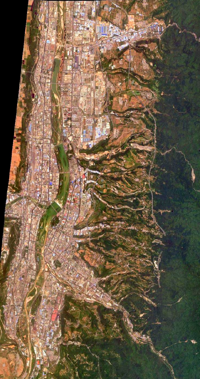 陕西省宝鸡市最近卫星图(7.