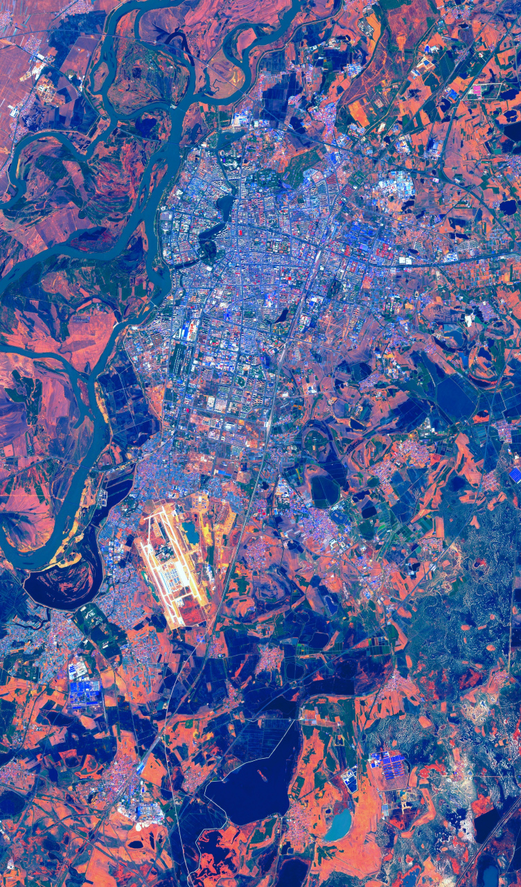 黑龙江省卫星地图高清图片