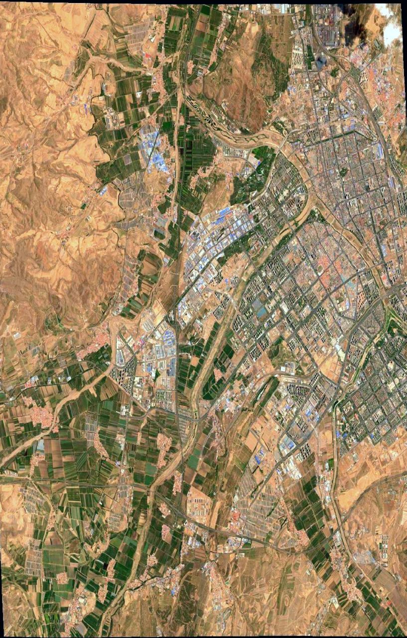 赤峰市高清卫星地图图片