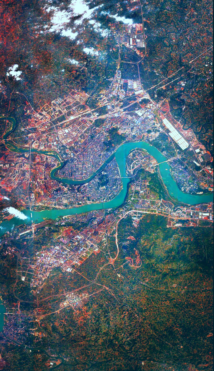 四川省泸州市最近卫星图片(3