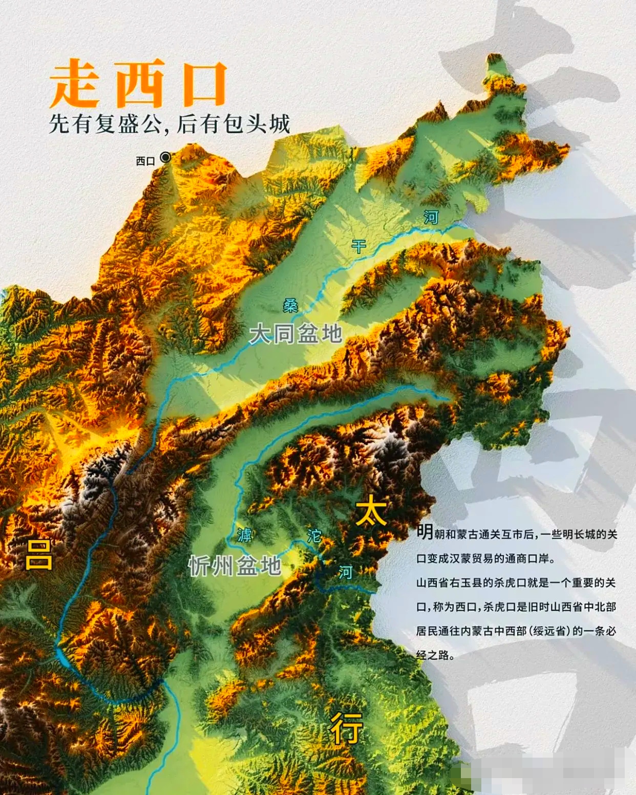 走西口地形图