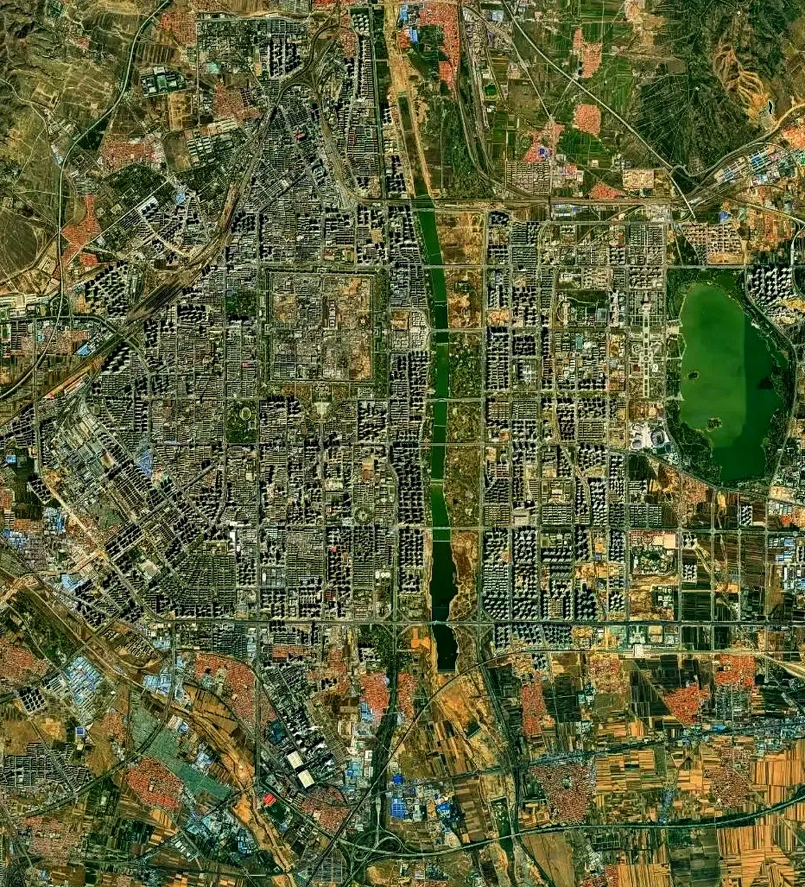 山西省大同市最近卫星图(6.