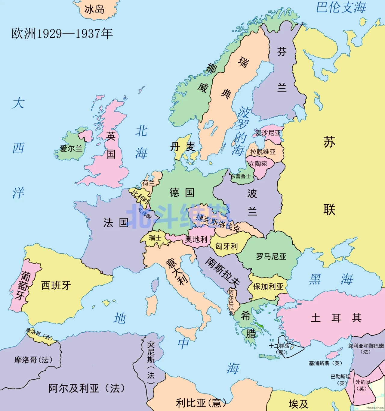 欧洲地图各国历史变迁