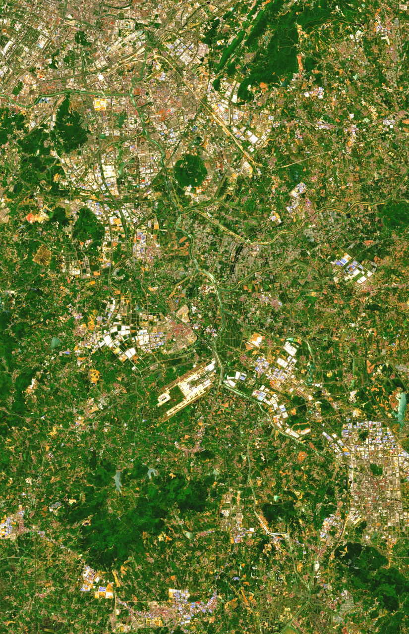 江苏南京禄口机场最新卫星图片(5.