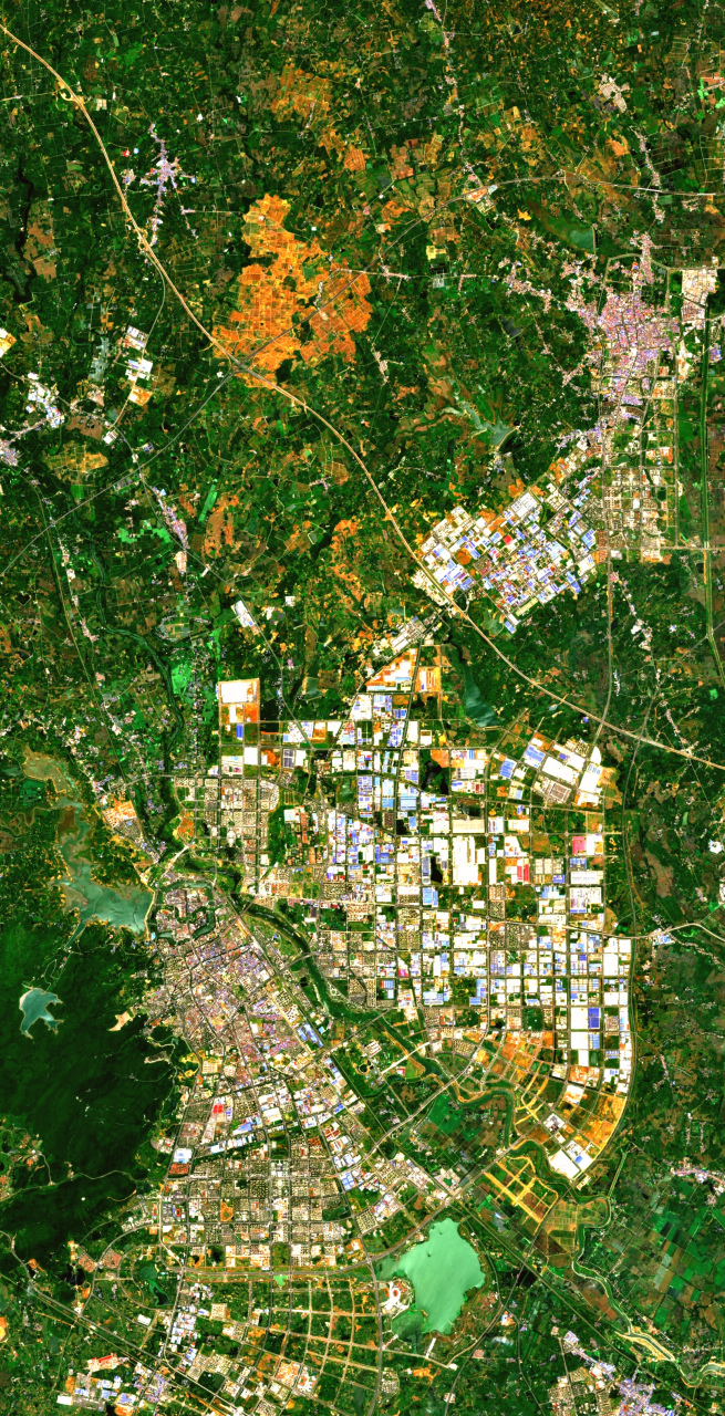 安徽省滁州市最新卫星图(7.