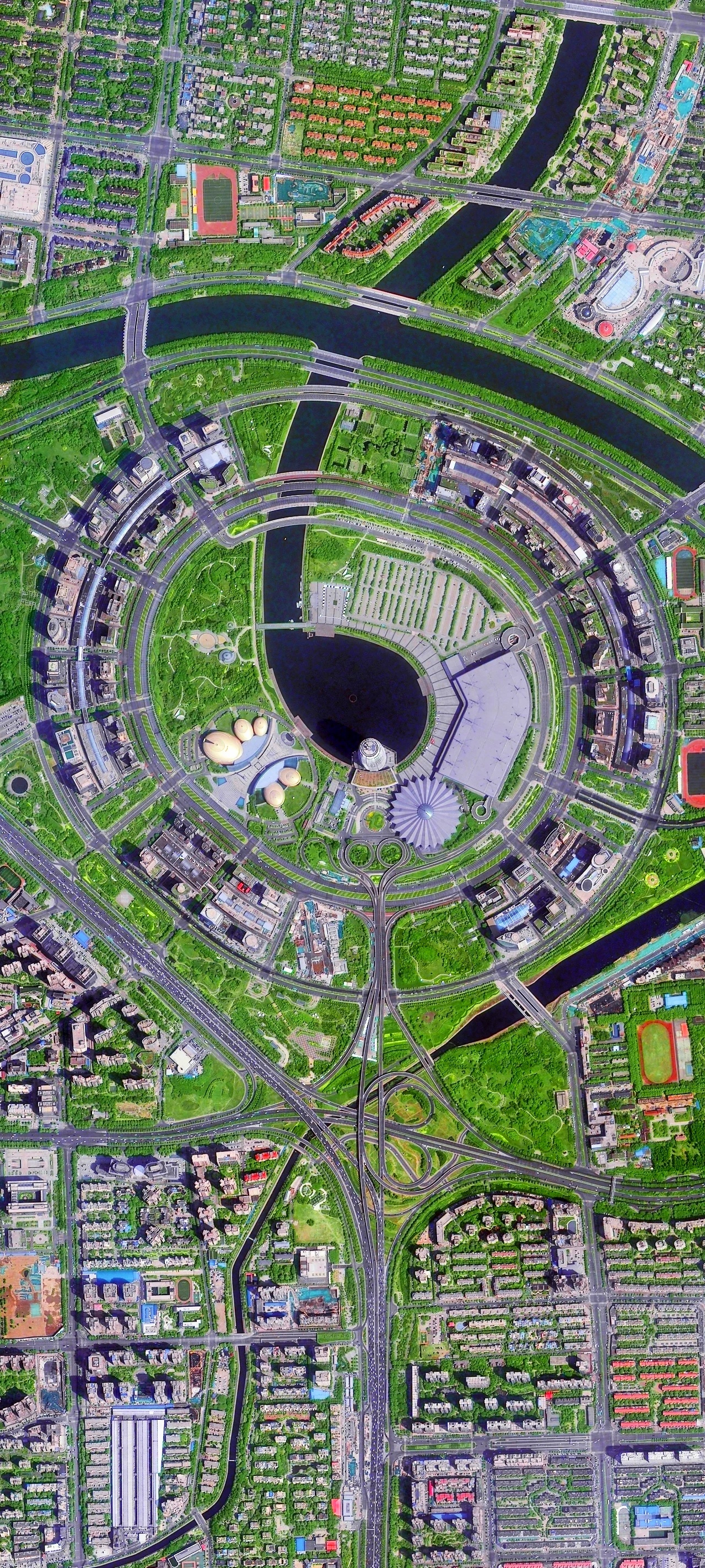 河南省郑州市高清卫星图