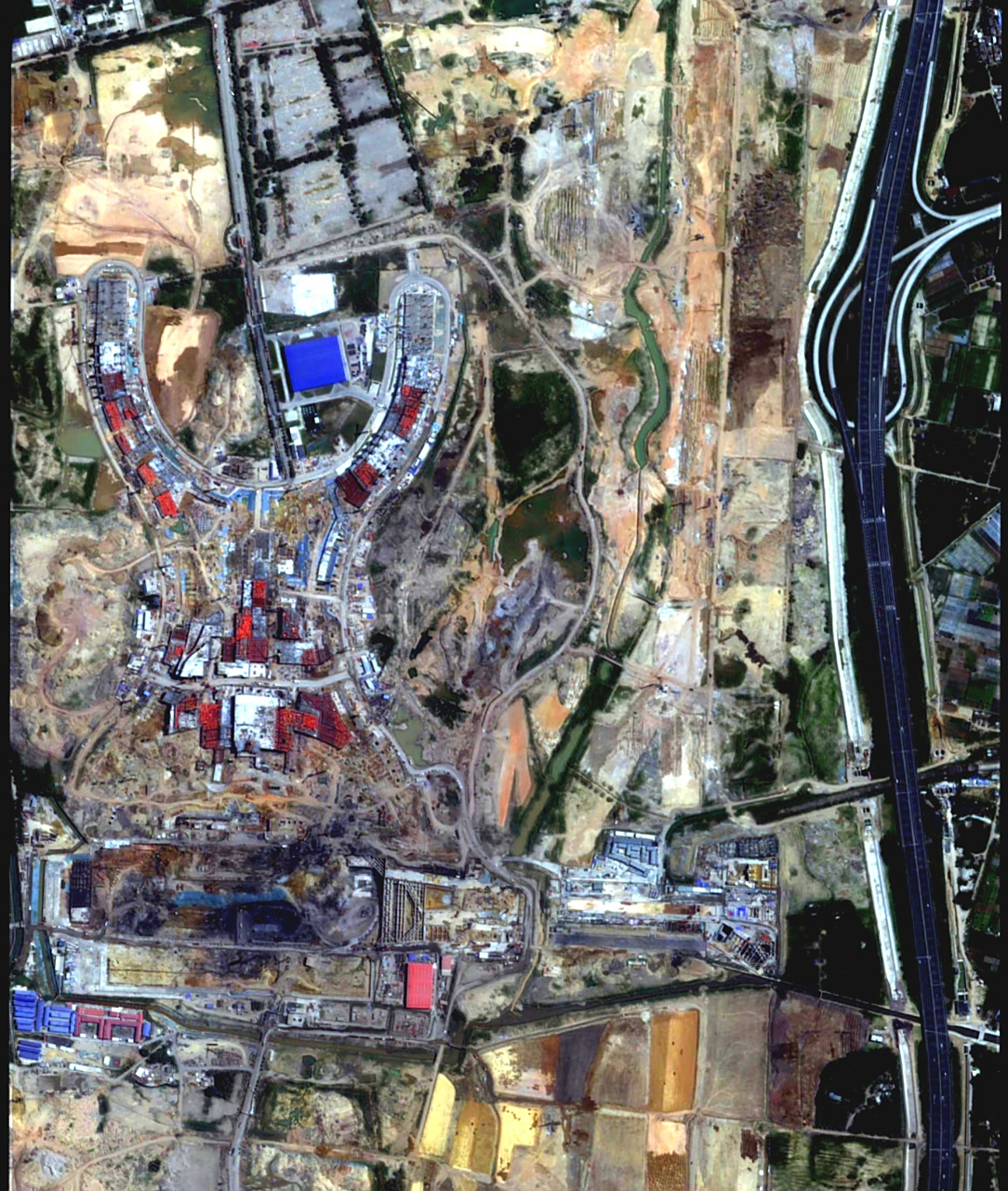 广州白云机场最近卫星航拍图(7.