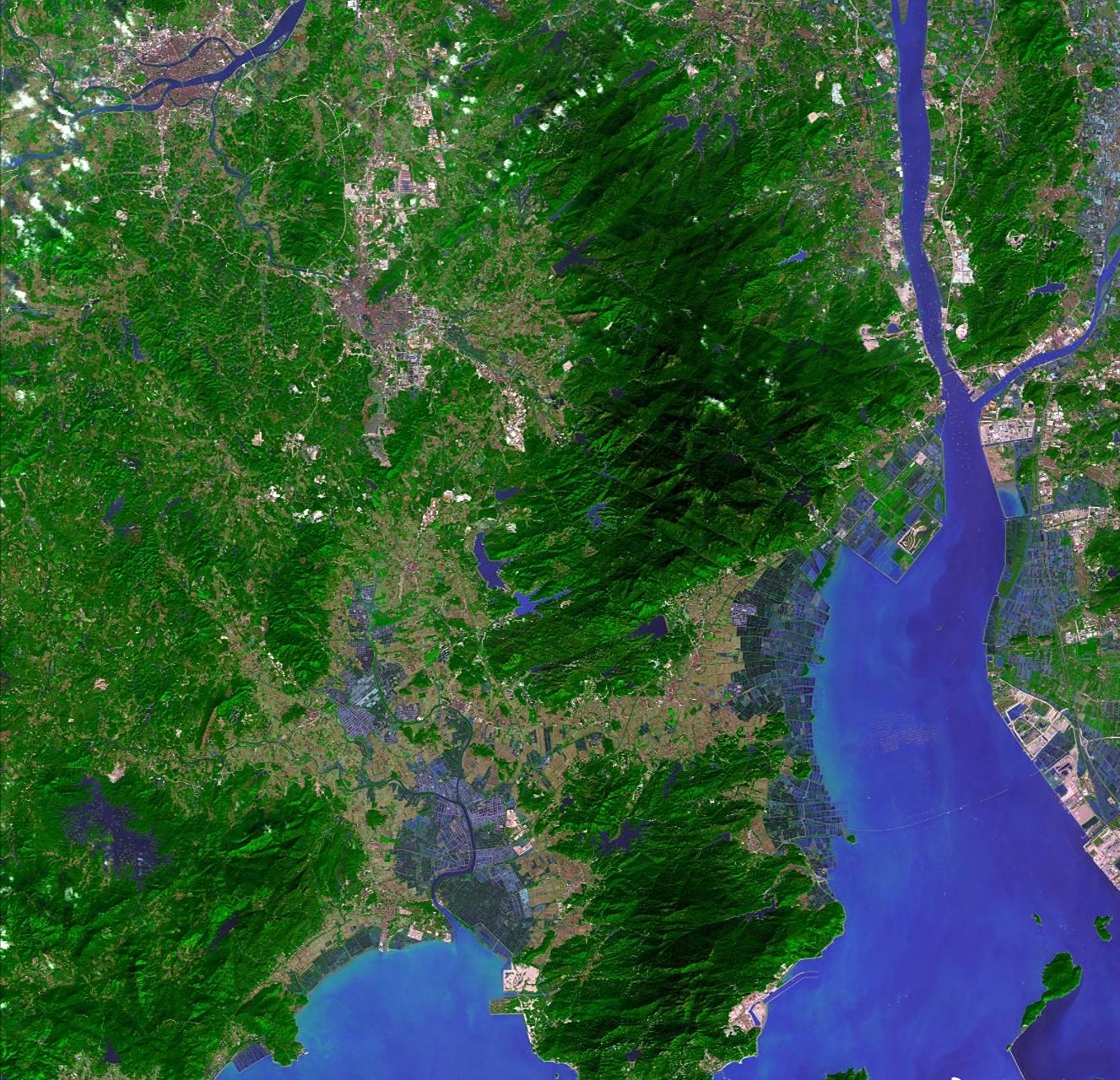 粤港澳大湾区最新卫星图片(12.