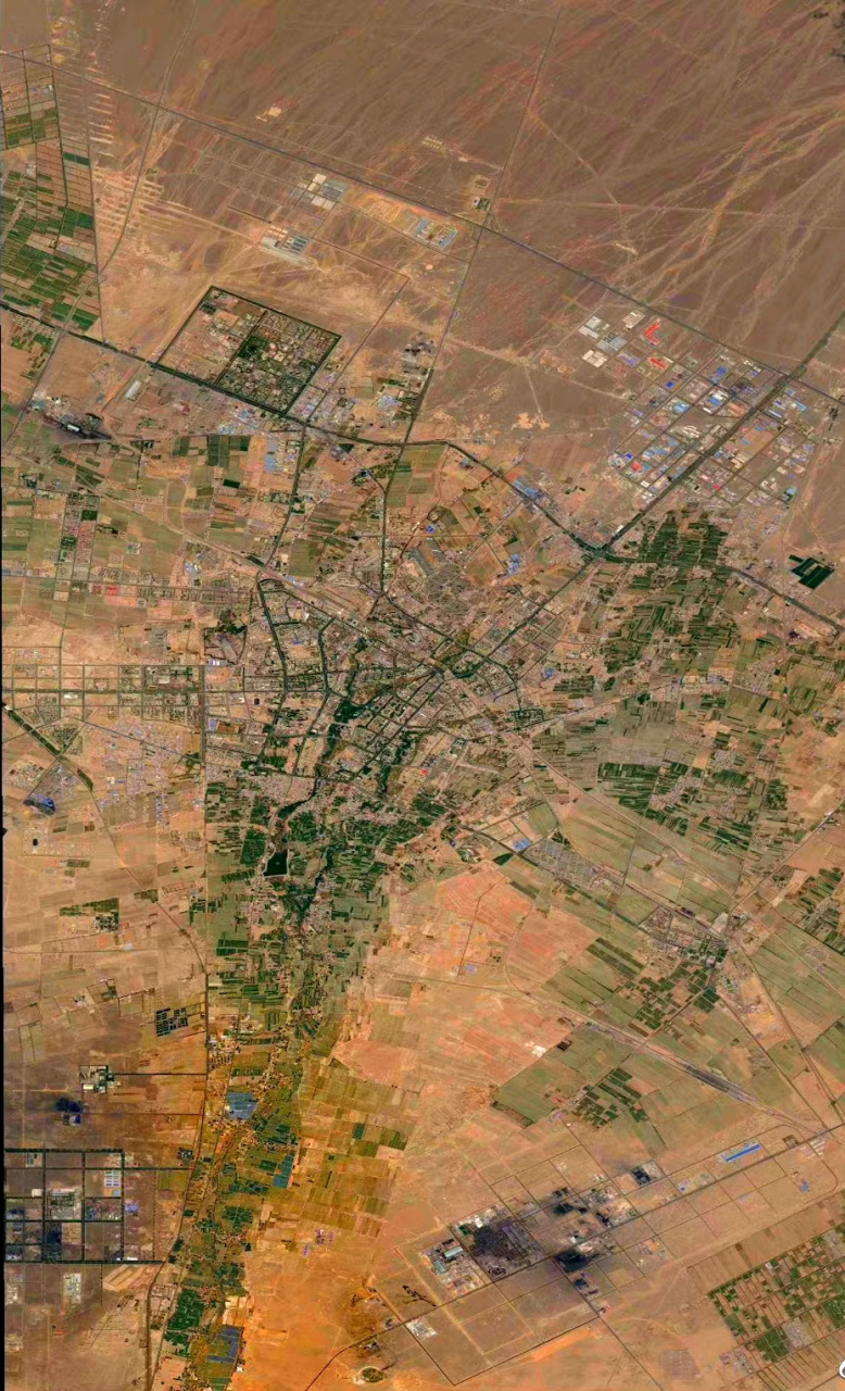 7) 2023年6月7日卫星影像图片,新疆哈密市