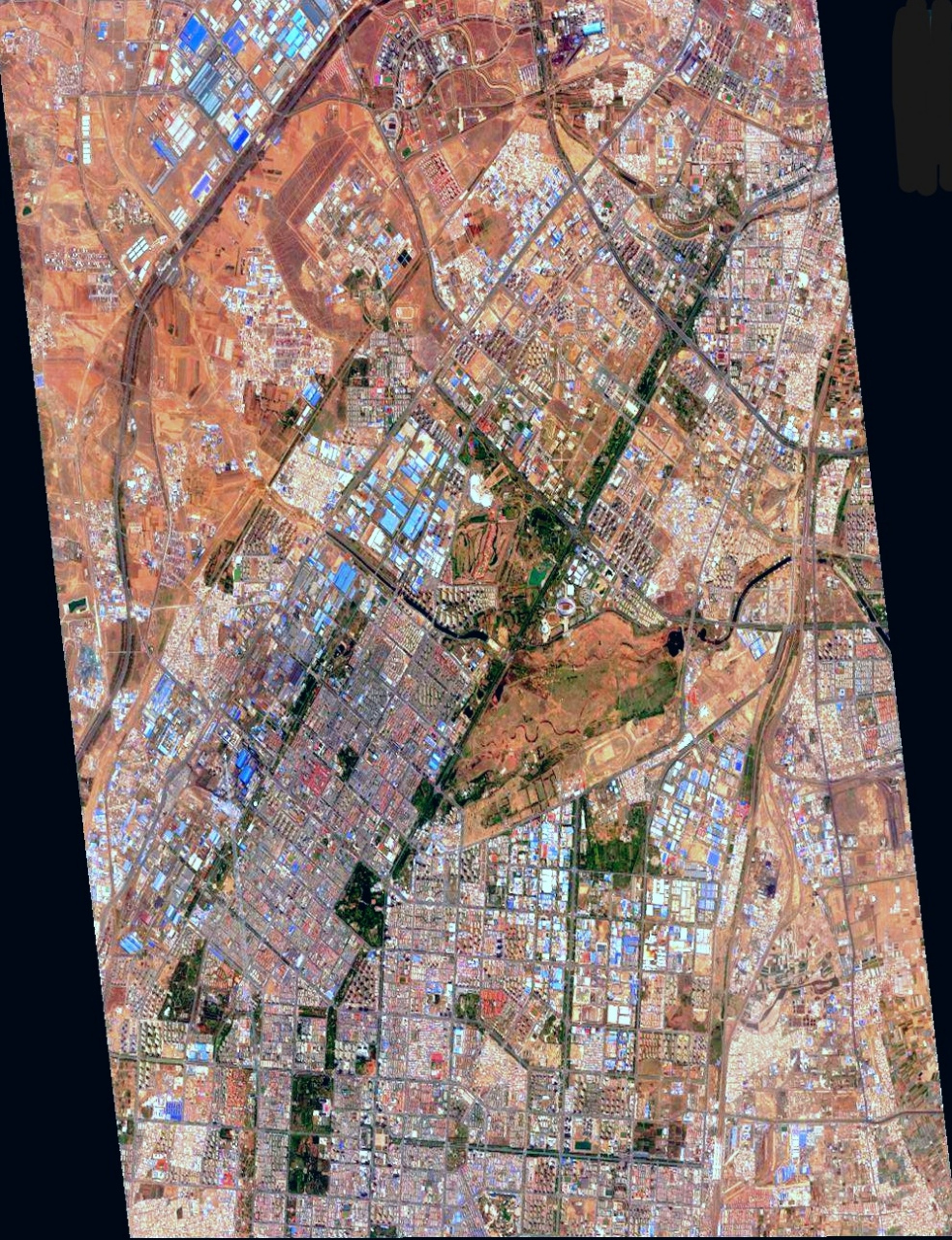 包头市卫星地图高清版图片
