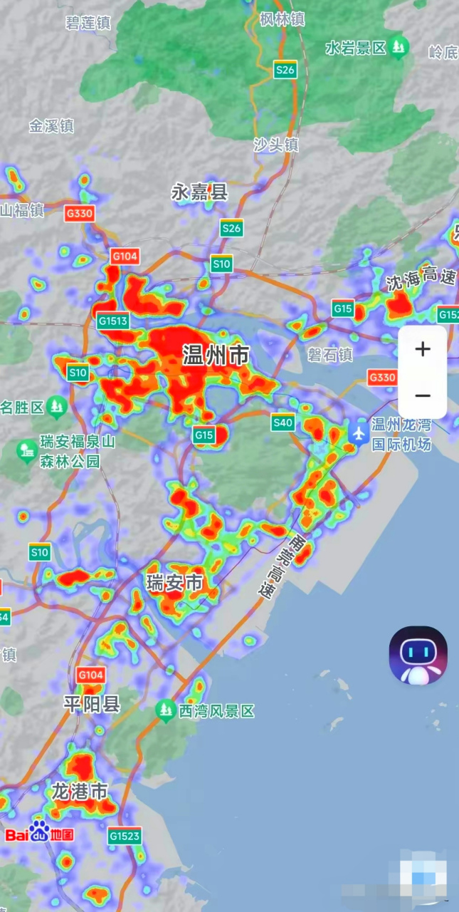 高德人口密度热力图图片