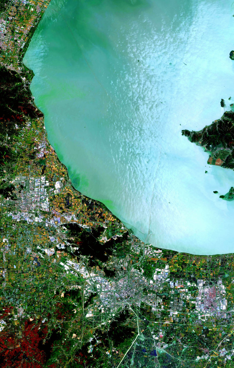 23) 2023年5月23日拍摄的卫星影像图片,浙江省地级市-湖州市,长兴县