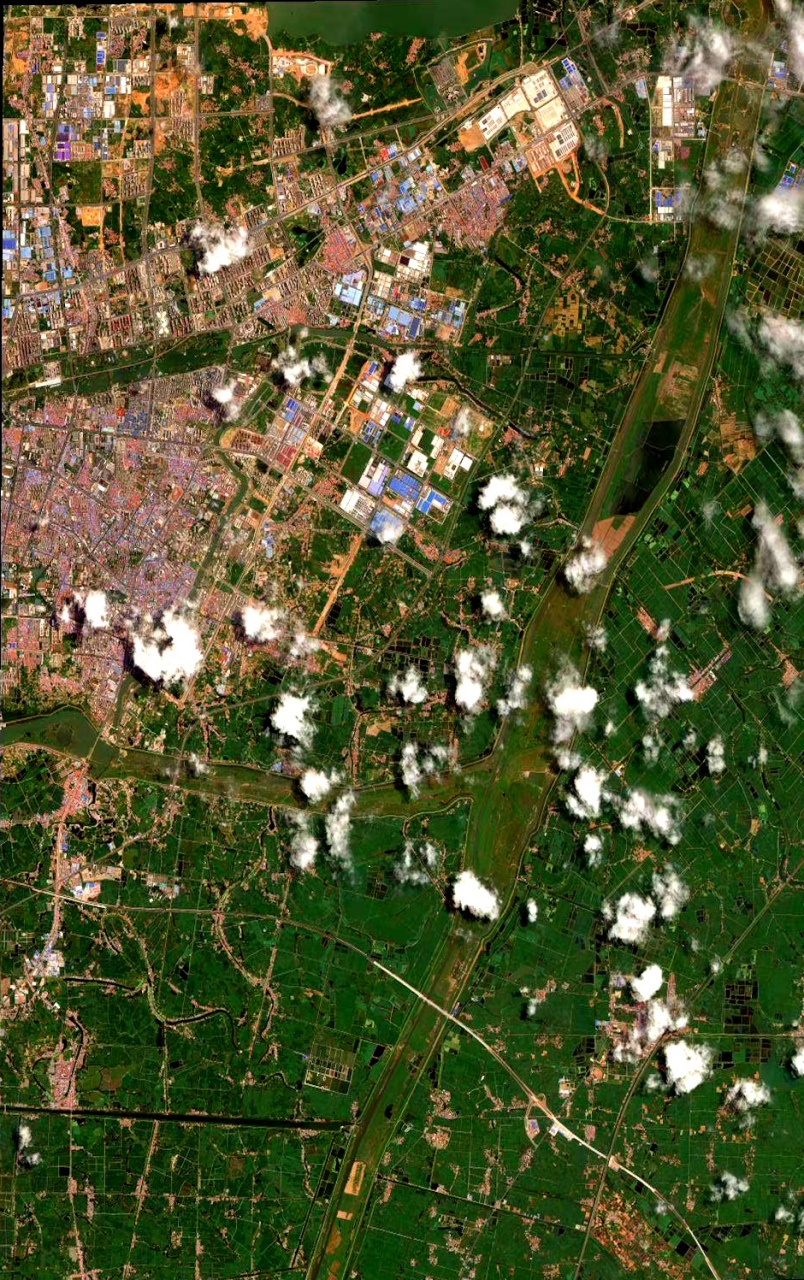 湖北省孝感市最近卫星图(8.