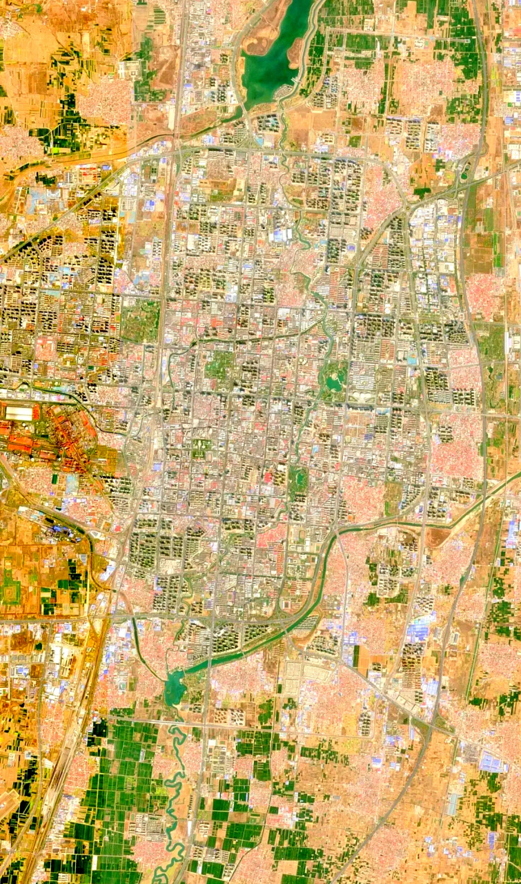 河北省邯郸市最近卫星图片(3月 2023年3月份卫星影像图片,河北省地级