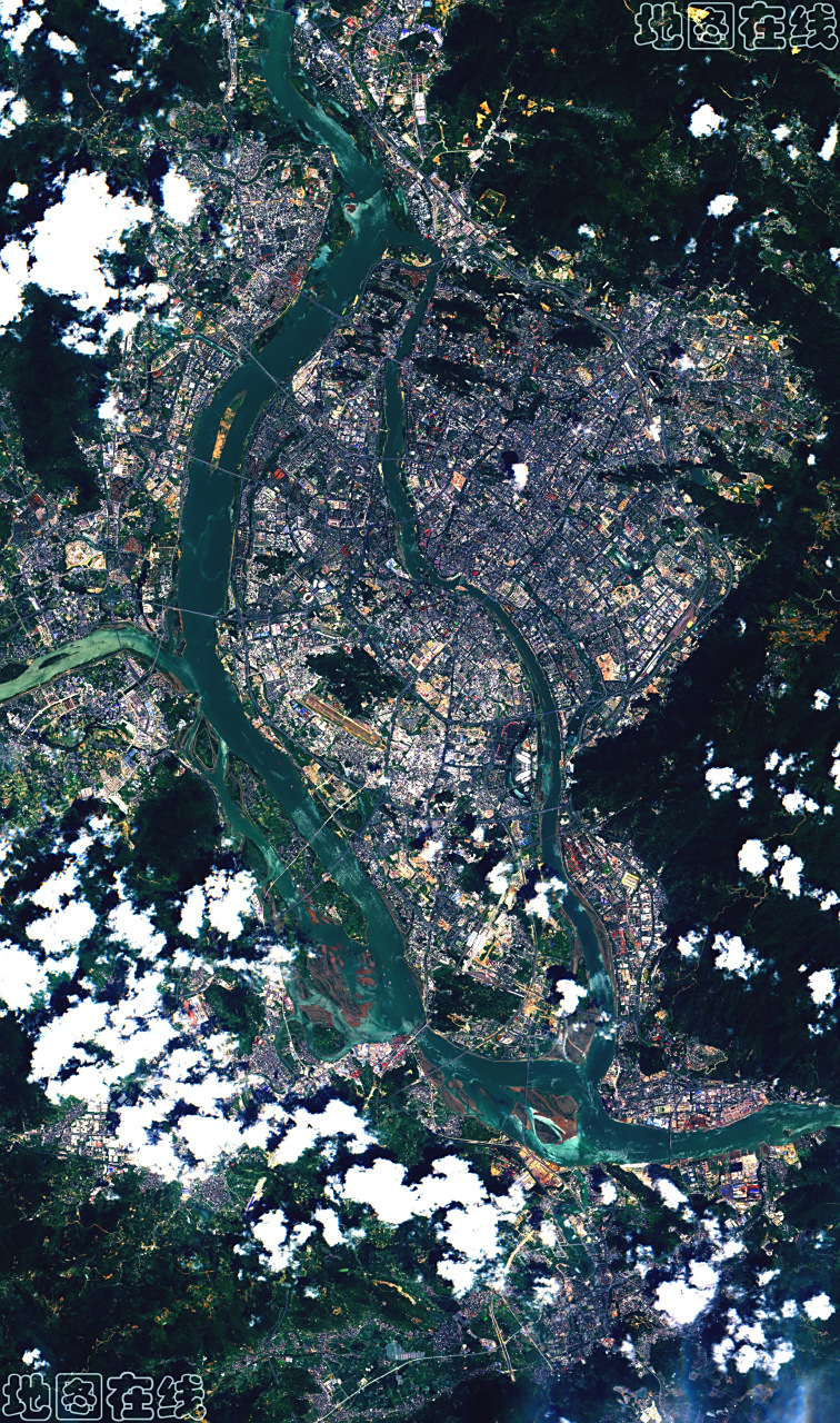 27) 2023年6月27日卫星影像图片,福建省会城市福州市(地图在线)