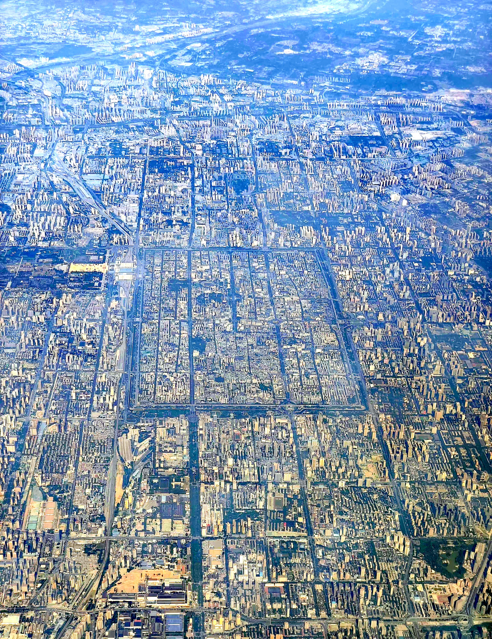 古都陕西省西安市最近航拍图(7) 网友于2023年7月航拍影像图片,古都