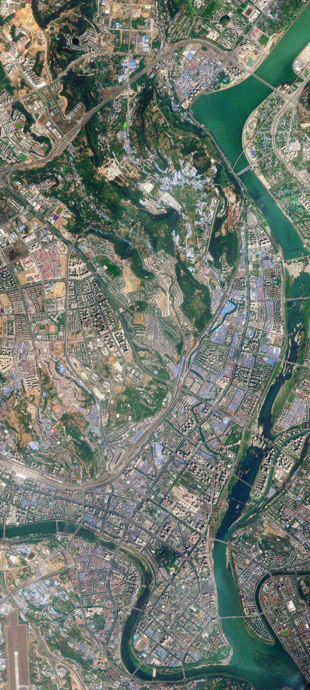 四川省绵阳市高清卫星图