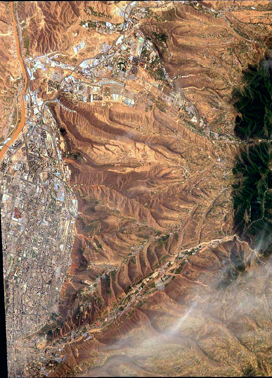 甘肃省兰州市最近卫星图(6.