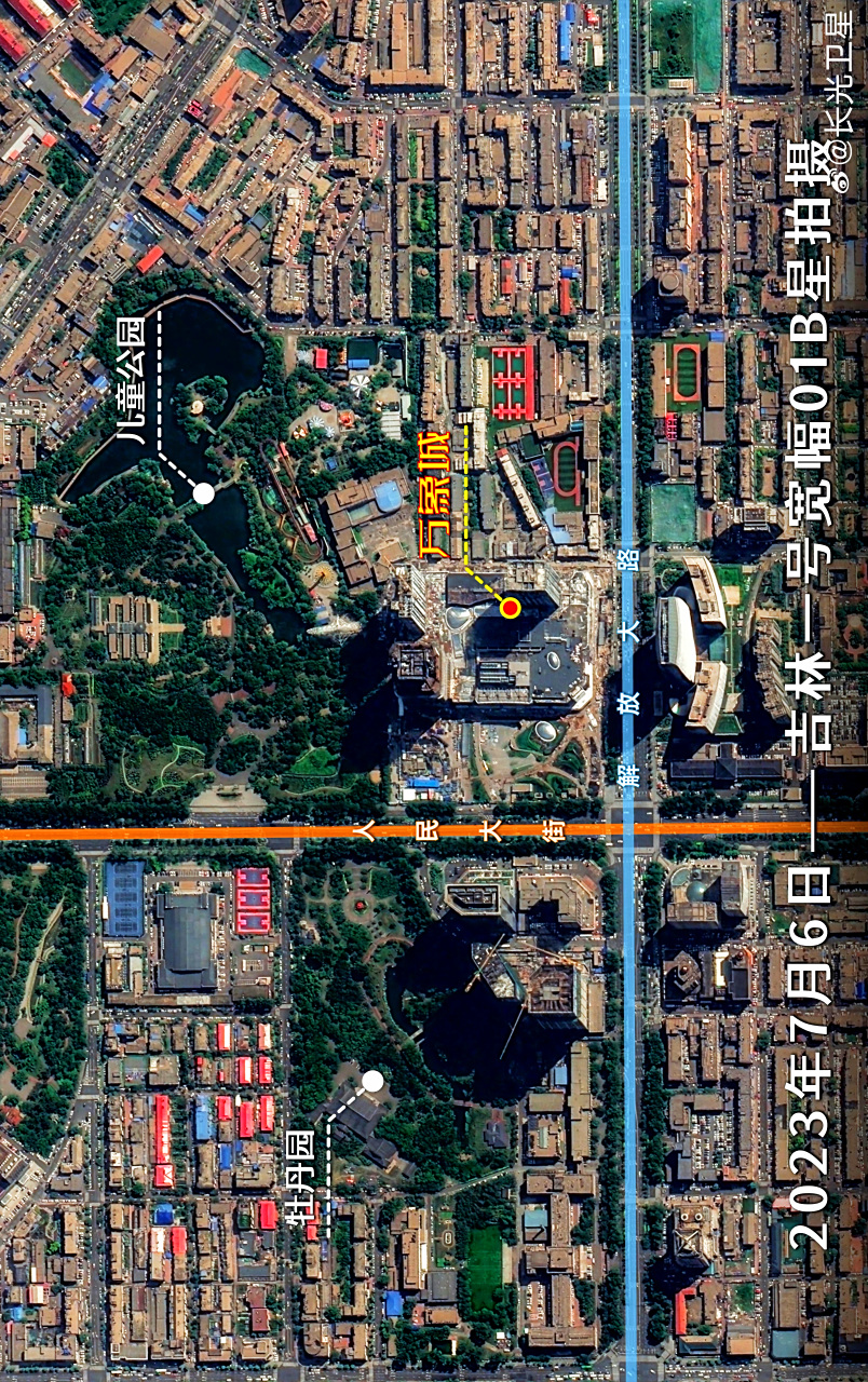 吉林省长春市最近卫星图(7.