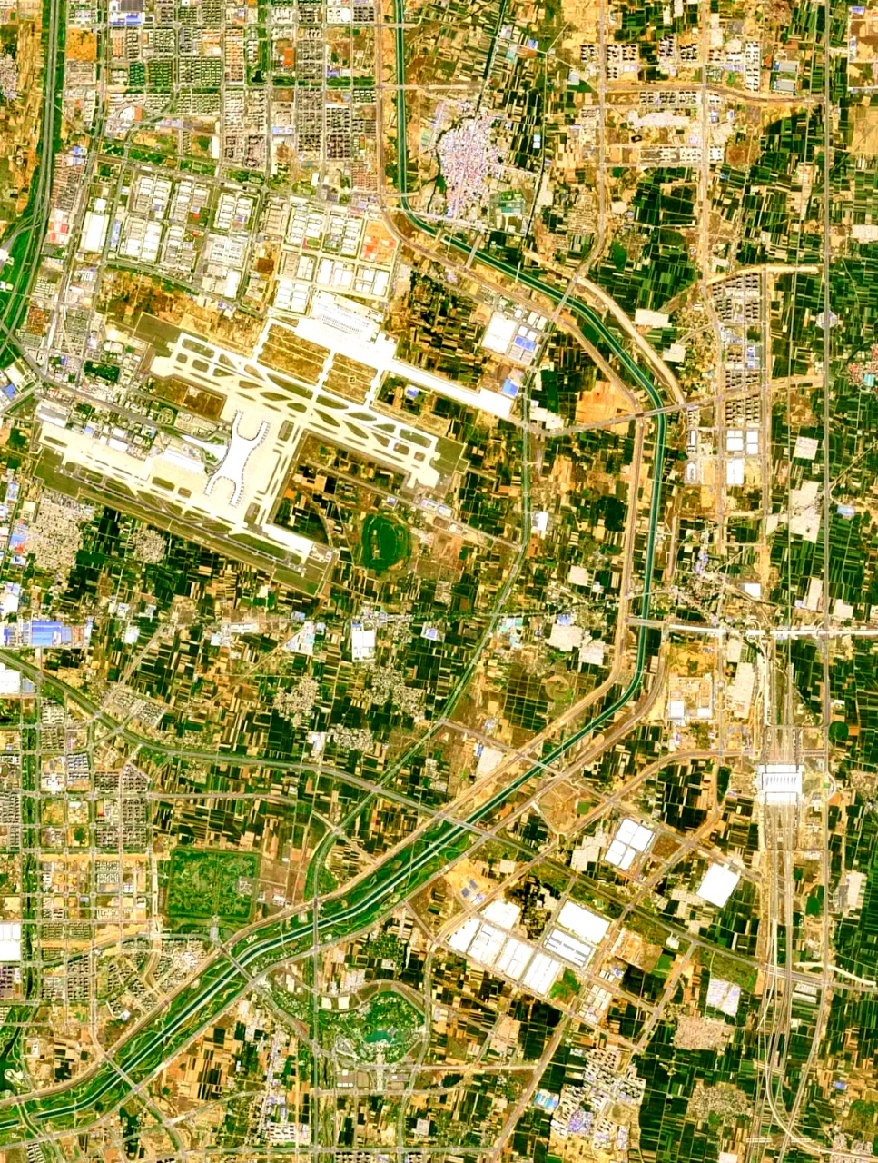 郑州2020卫星地图图片