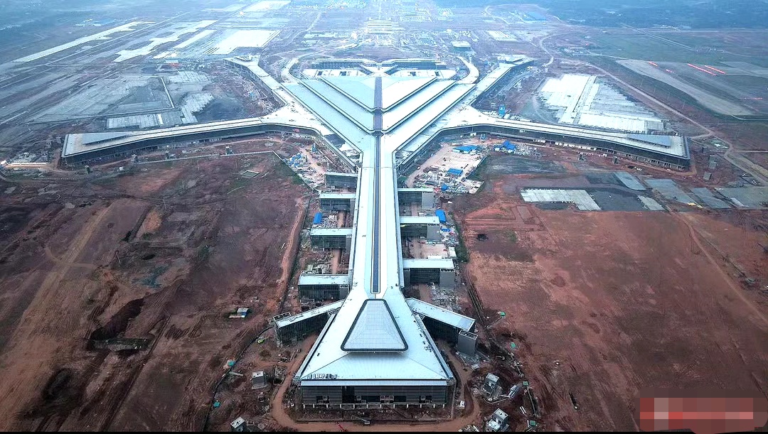 长沙黄花机场最近航拍图