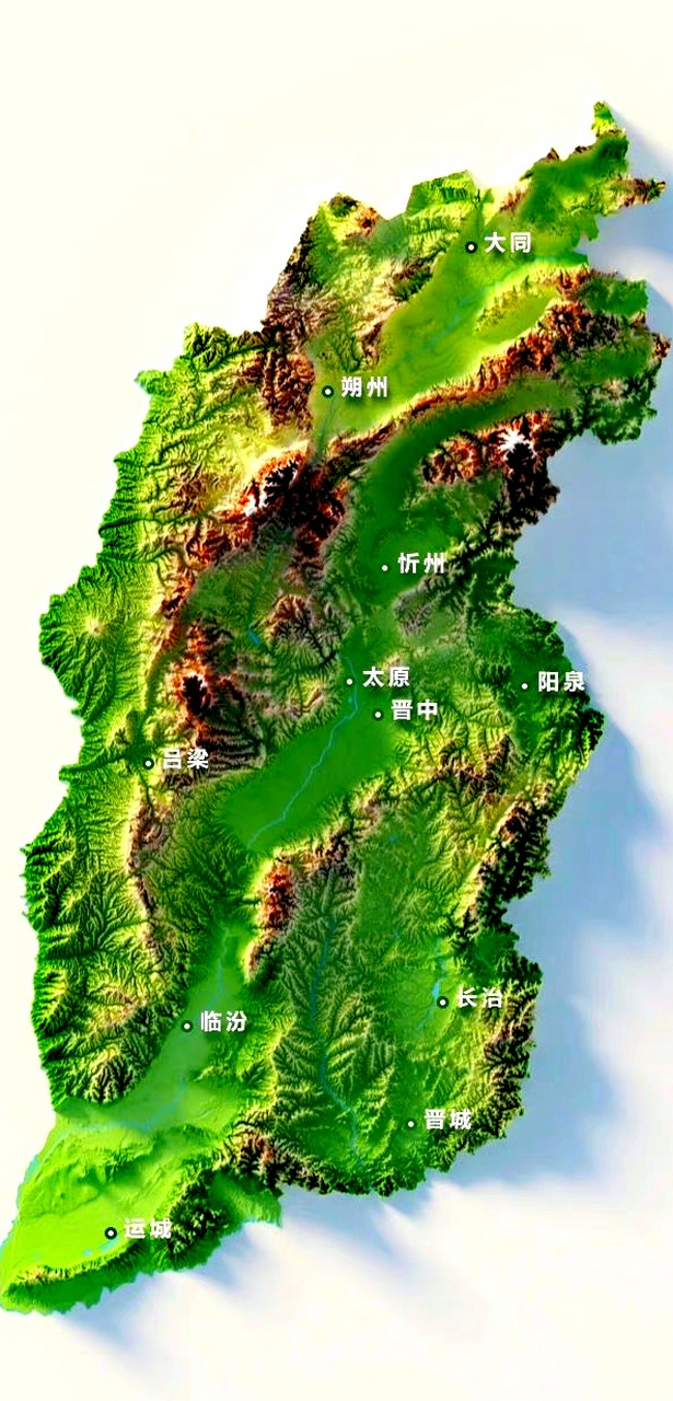 山西高原地图图片