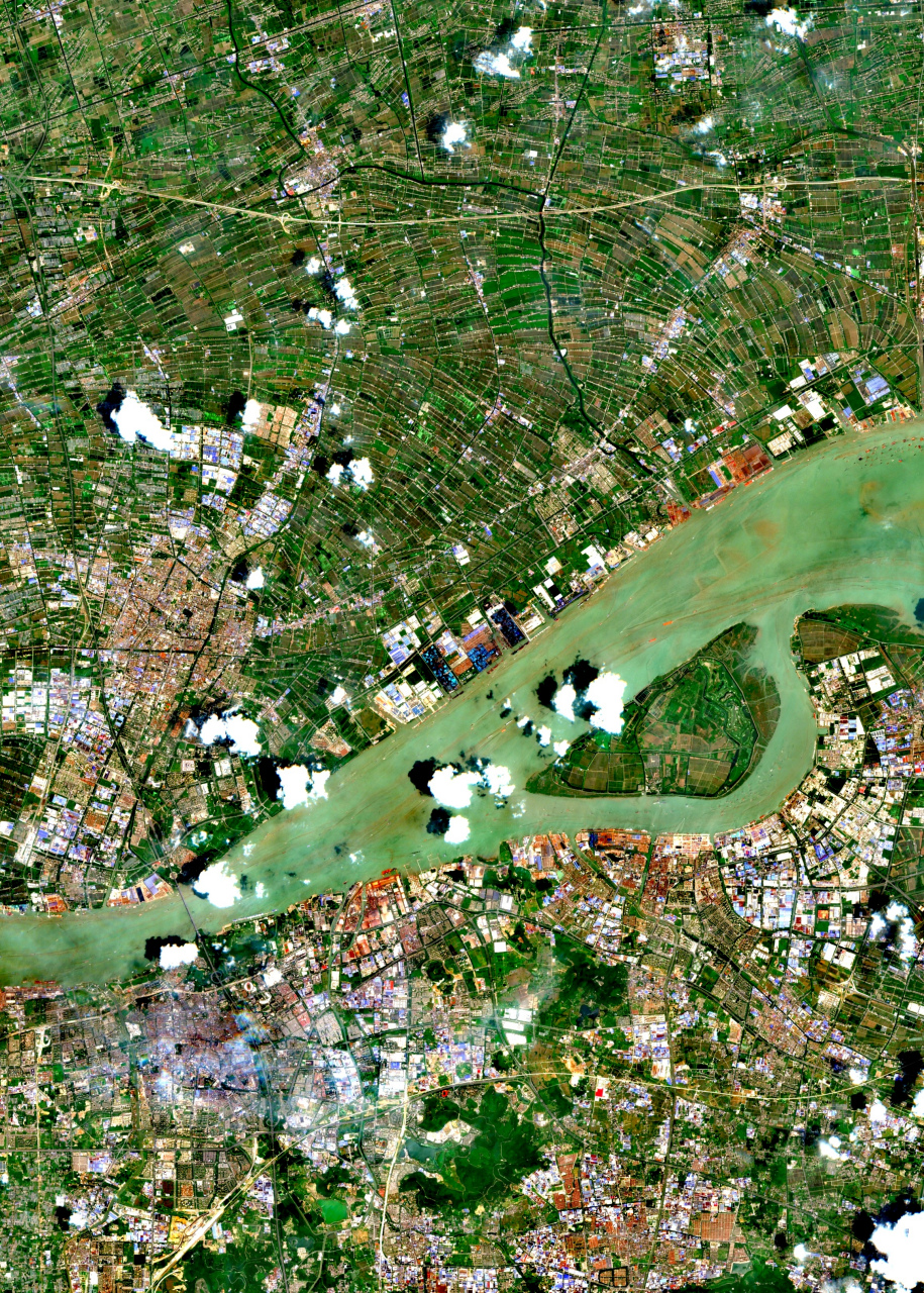 张家港.靖江最新卫星图(7.