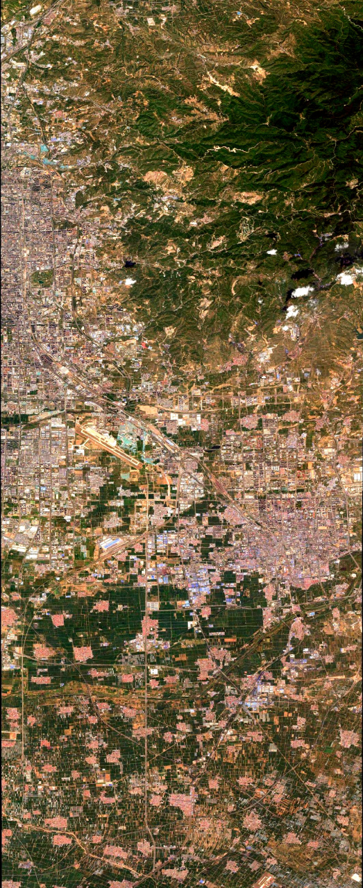 山西省太原市-晋中市最近卫星图(7.