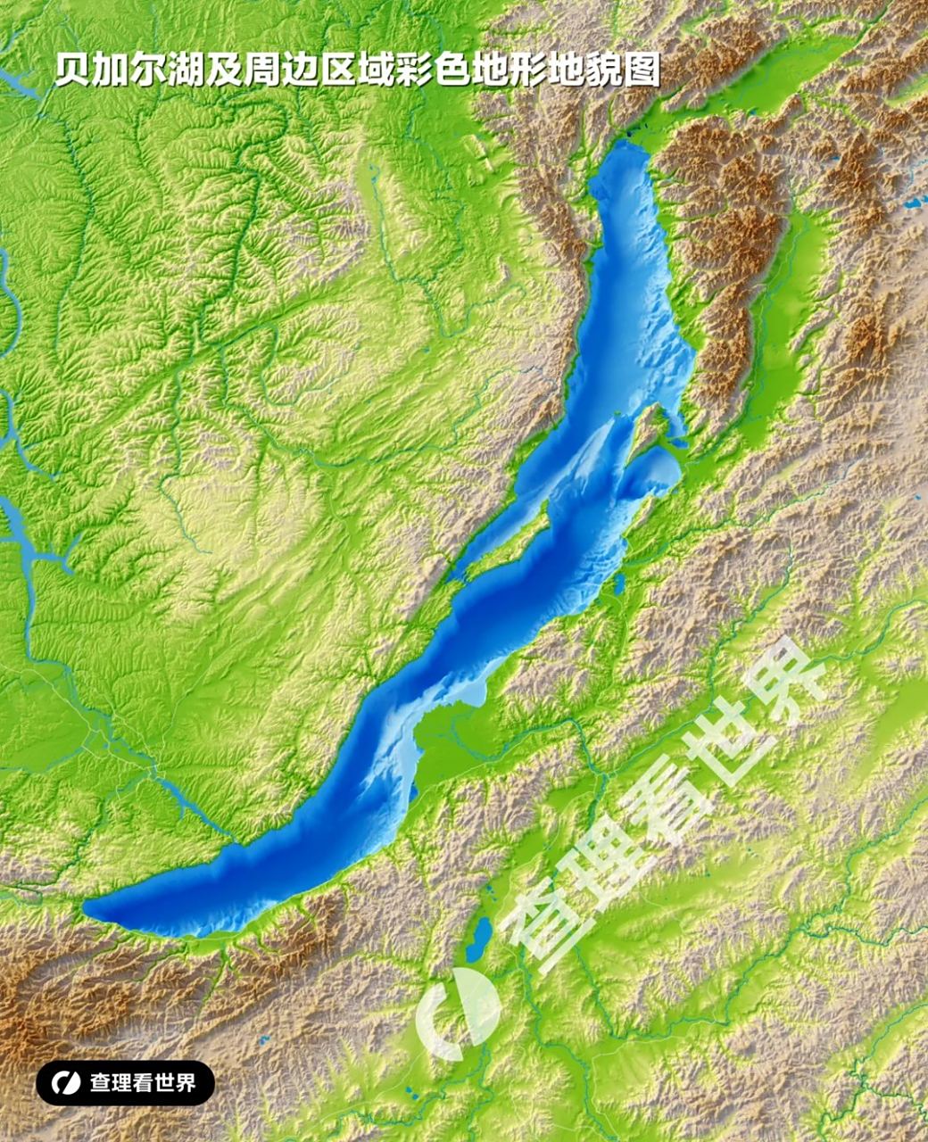 贝加尔湖地形地貌图
